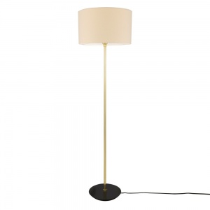 Inch Modern Floor Lamp with Fabric Shade